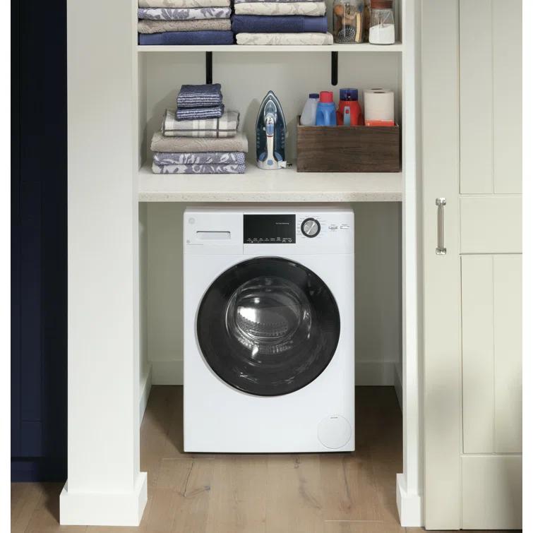 GE Appliances All-In-One Combo Unit with 2.4 Cubic Feet Front Load Washer and 2.4 Cubic Feet Electric Dryer