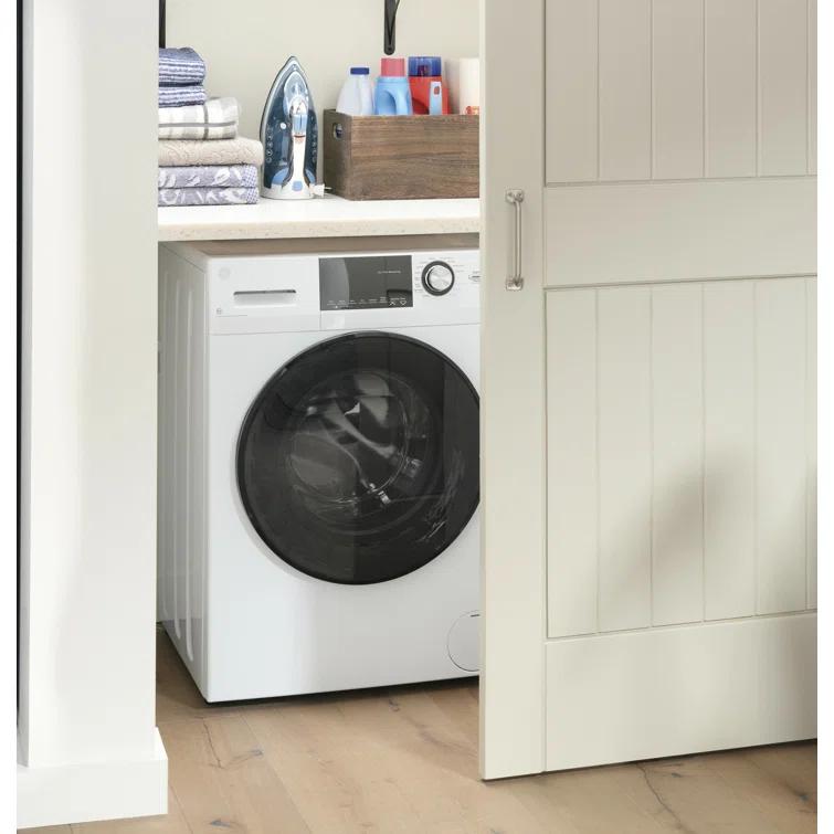 GE Appliances All-In-One Combo Unit with 2.4 Cubic Feet Front Load Washer and 2.4 Cubic Feet Electric Dryer