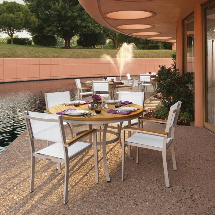 Travira Stacking Patio Arm Chair