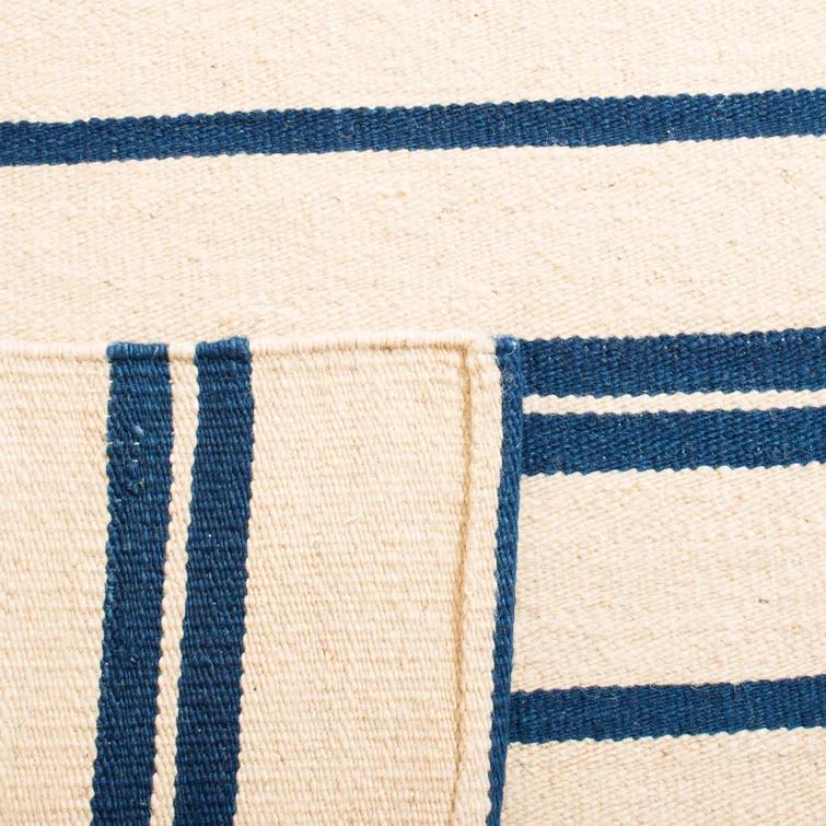Pacific Stripe Handwoven Wool Rectangular Area Rug