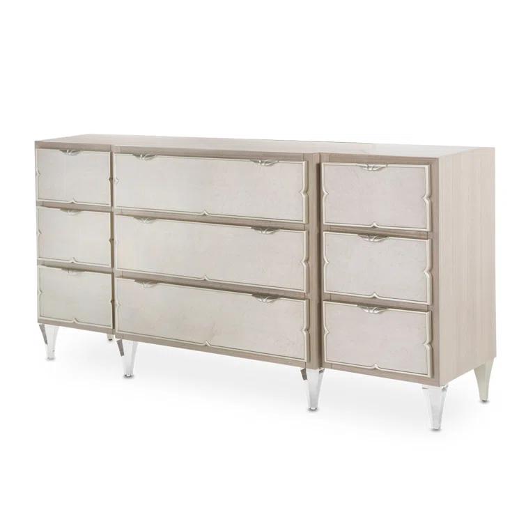 Michael Amini Camden Court 72.5'' W 9 - Drawer Dresser