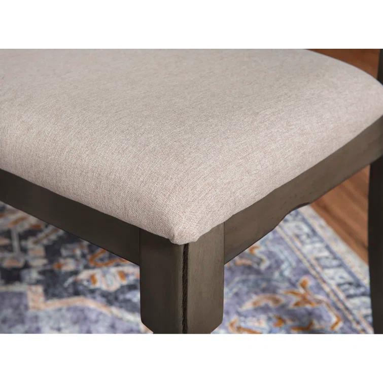 Willow Slat Back Turned Leg Upholstered Side Chair