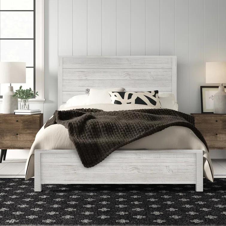 Montauk Solid Wood Panel Bed