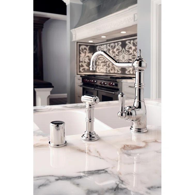 Edwardian Kitchen Faucet With Side Spray