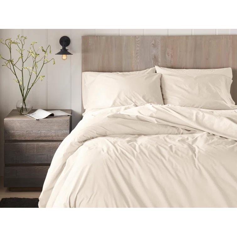 Refined Organic Percale Duvet Cover