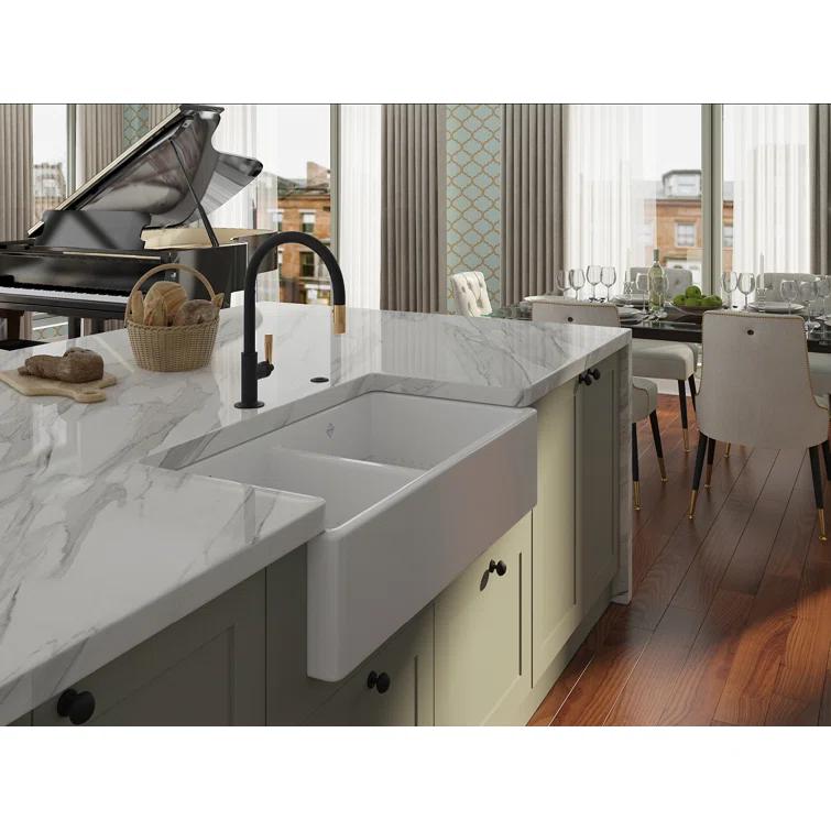 Graceline Pull-Down Kitchen Faucet With C-Spout