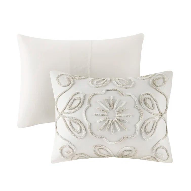 Violette 3 Piece Tufted Cotton Chenille Duvet Cover Set