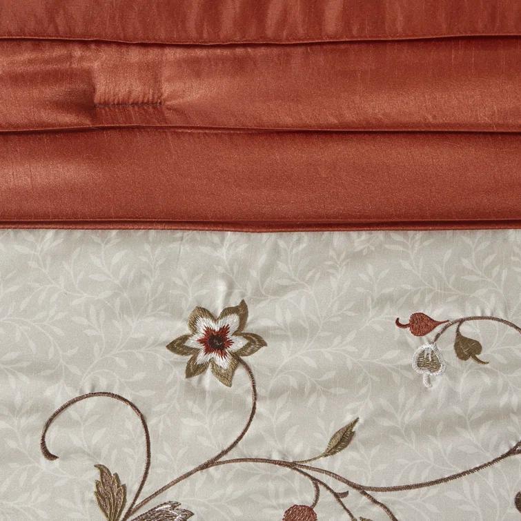 Serene Embroidered 7 Piece Comforter Set