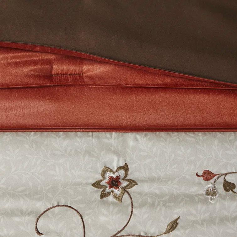 Serene Embroidered 7 Piece Comforter Set