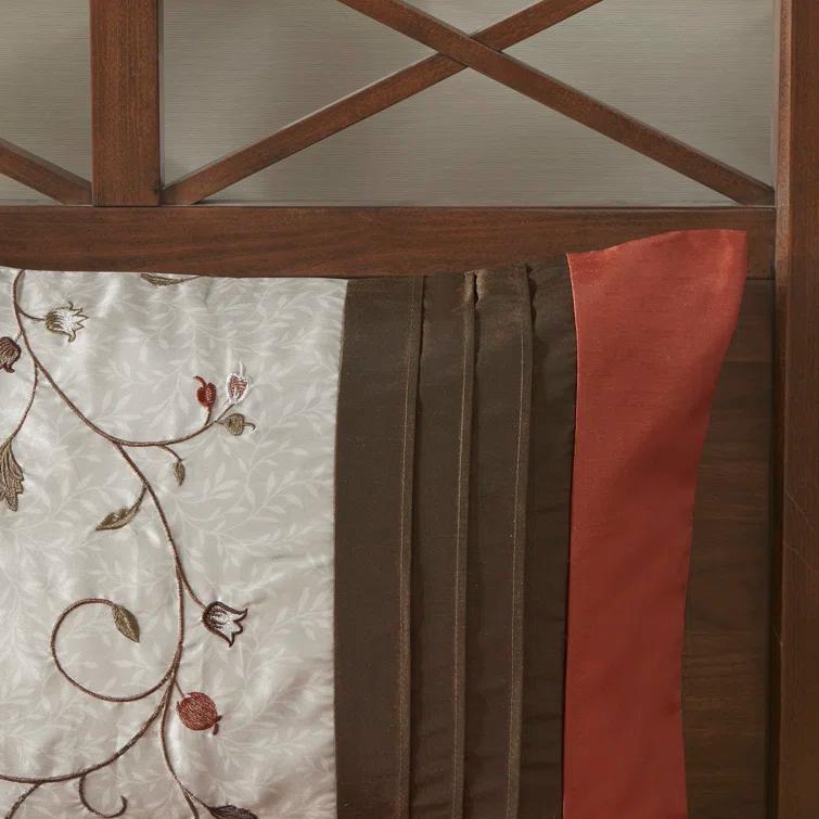 Serene Embroidered 7 Piece Comforter Set