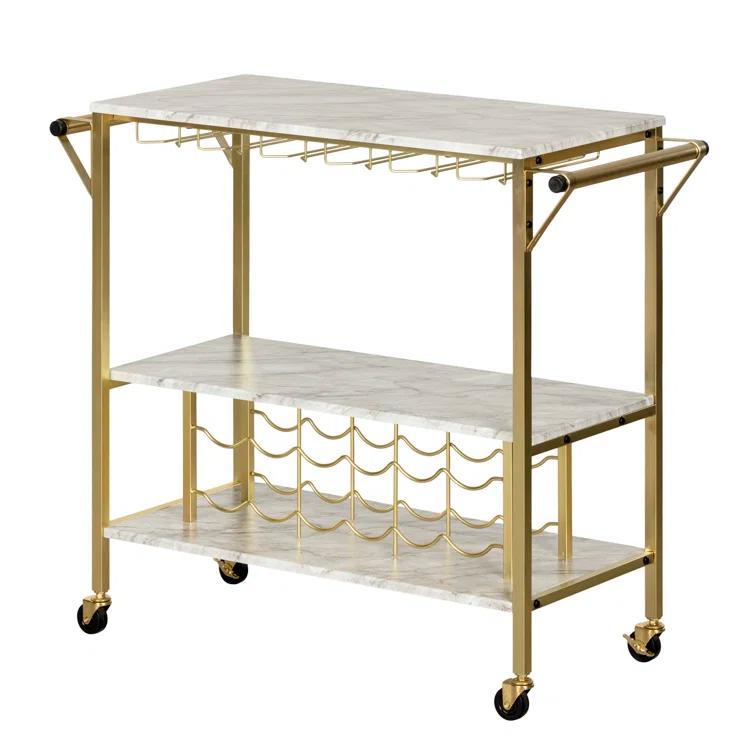 Maliza Metal Bar Cart