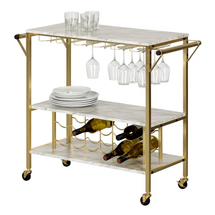Maliza Metal Bar Cart