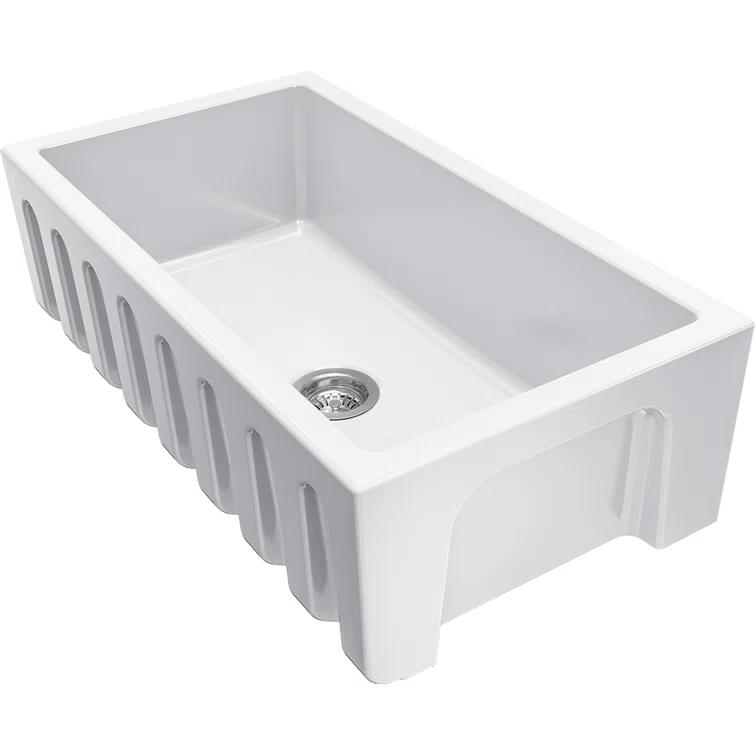 Farmhouse 33" L x 20" W Apron Kitchen Sink