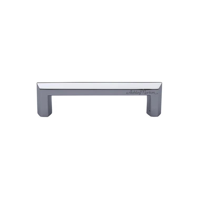 Polished Chrome 4" Center to Center Hex Bar Cabinet Pull