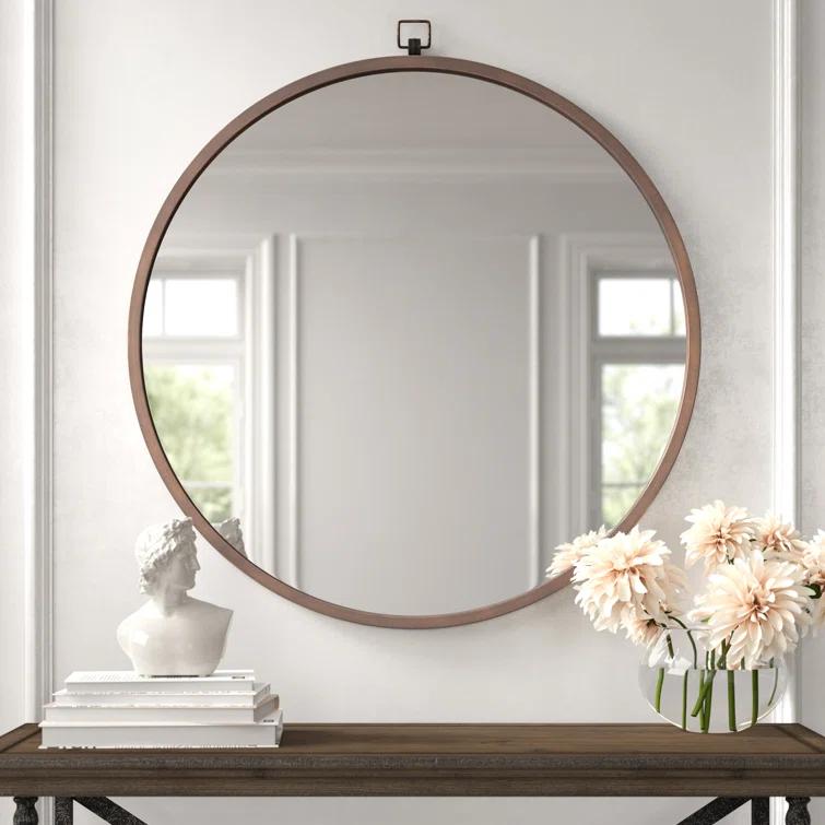 Kelly Clarkson Home Alariz Metal Flat Wall Mirror