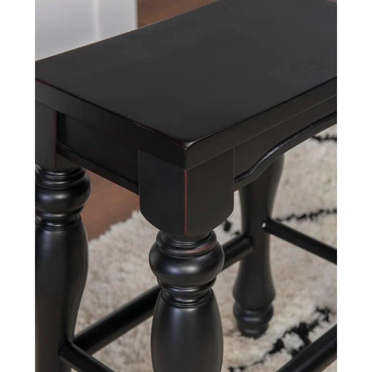 Clemente Counter Stool with Solid Wood Frame