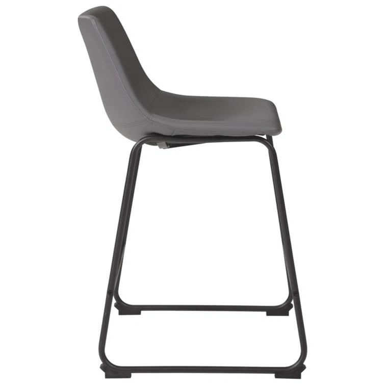 Ashtin Upholstered Counter Stool with Metal Frame