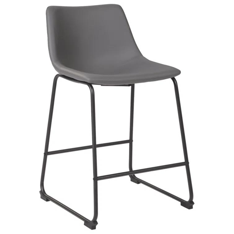 Ashtin Upholstered Counter Stool with Metal Frame