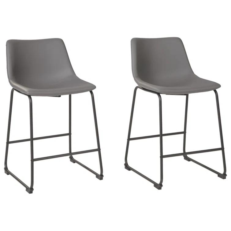 Ashtin Upholstered Counter Stool with Metal Frame