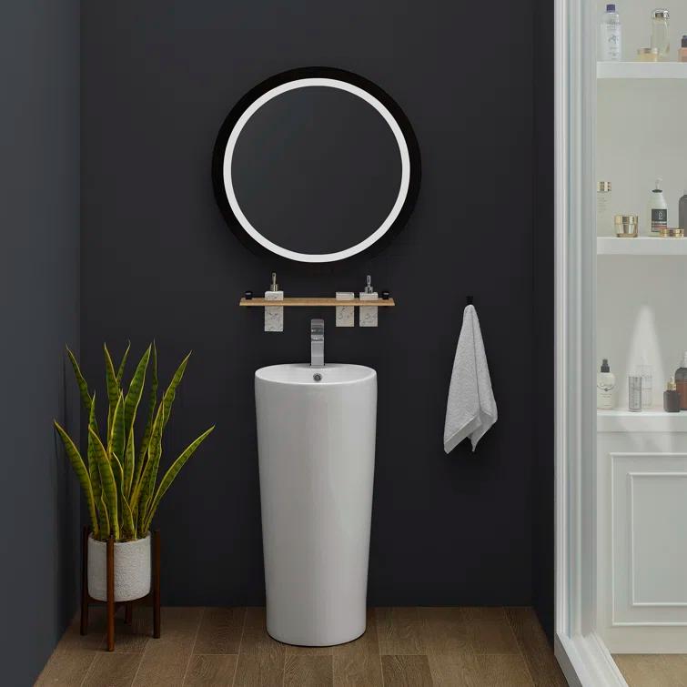 Monaco Circular Basin Pedestal Sink