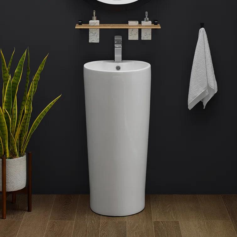 Monaco Circular Basin Pedestal Sink