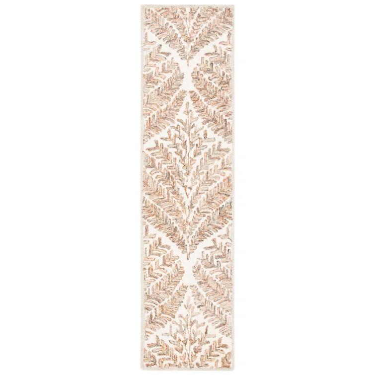 Capri CPR208 Tufted Indoor Runner Rug - Ivory/Brown - 2'3"x7' - Safavieh