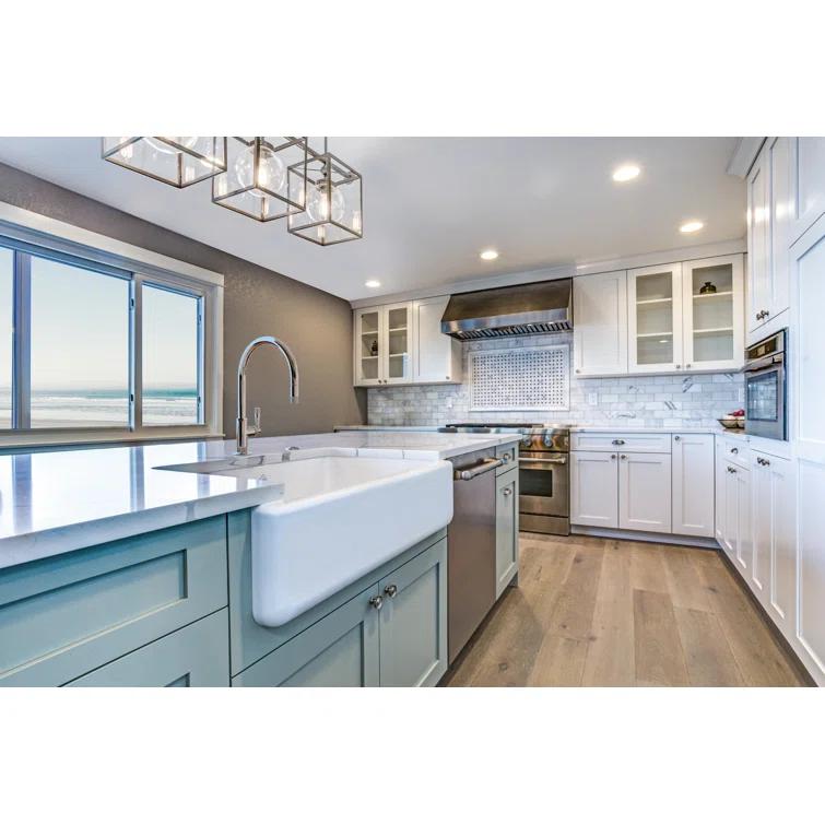 Lancaster 36" Single Bowl Farmhouse Apron Front Fireclay Kitchen Sink