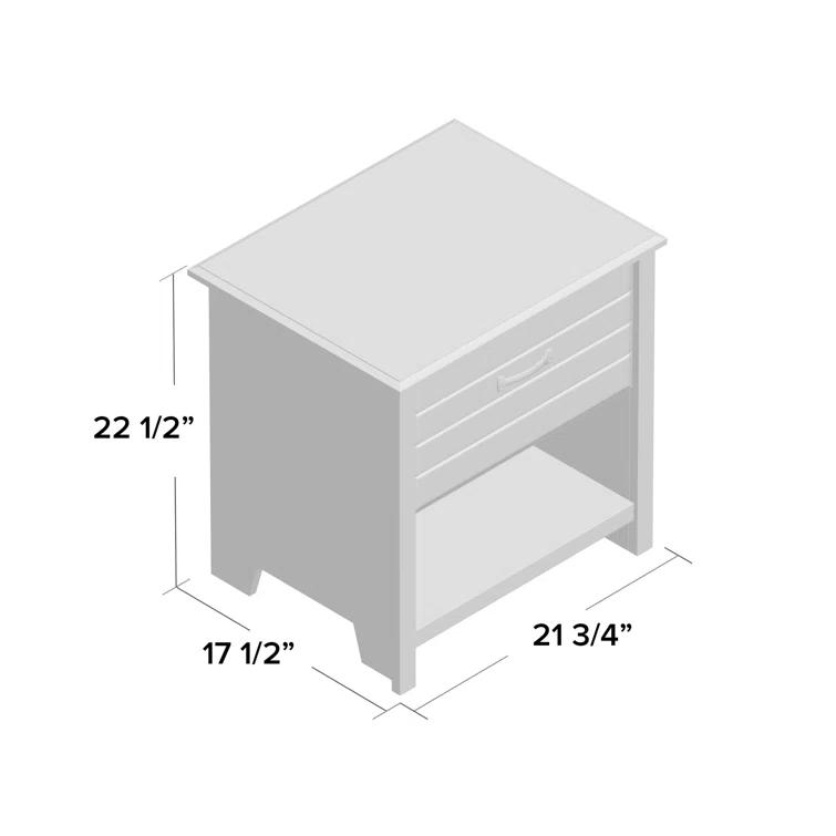 Cubby 1 Drawer Nightstand