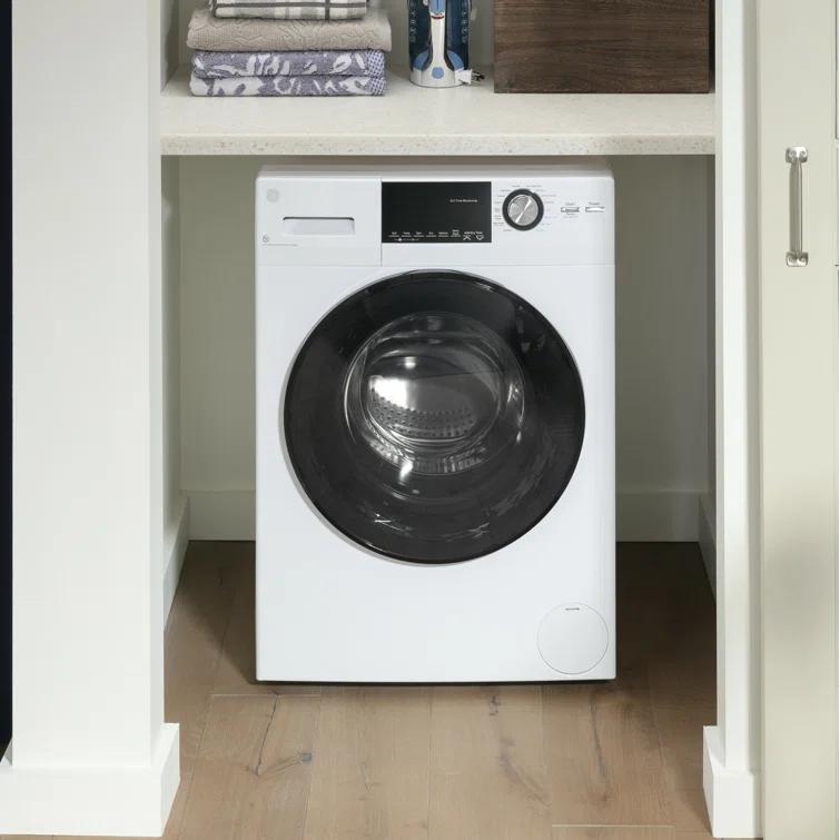 GE Appliances All-In-One Combo Unit with 2.4 Cubic Feet Front Load Washer and 2.4 Cubic Feet Electric Dryer