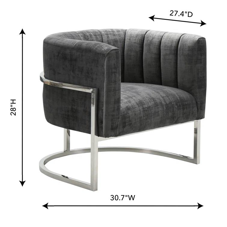 Velvet Barrel Chair