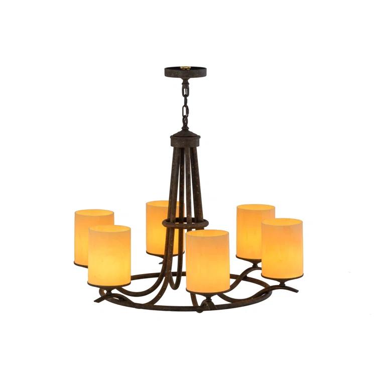 Antiquity Finish Hand-Forged Iron 6-Light Chandelier