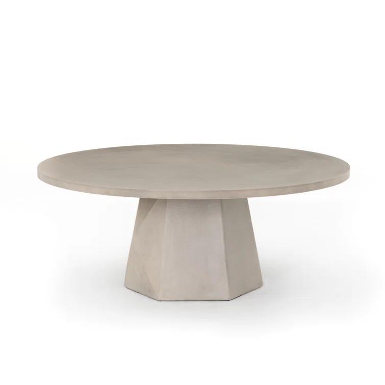 Schuller Indoor / Outdoor Round Coffee Table - Gray