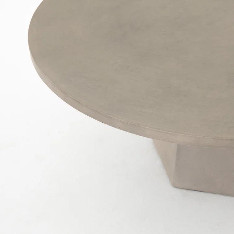 Schuller Indoor / Outdoor Round Coffee Table - Gray