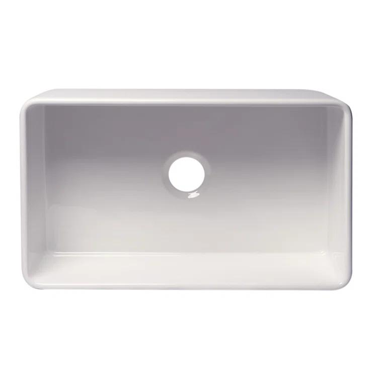 30'' L Farmhouse / Apron Single Bowl Fireclay Kitchen Sink