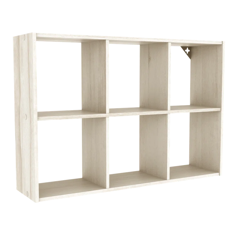 Mini 6-Cube Desktop or Wall Mount Organizer