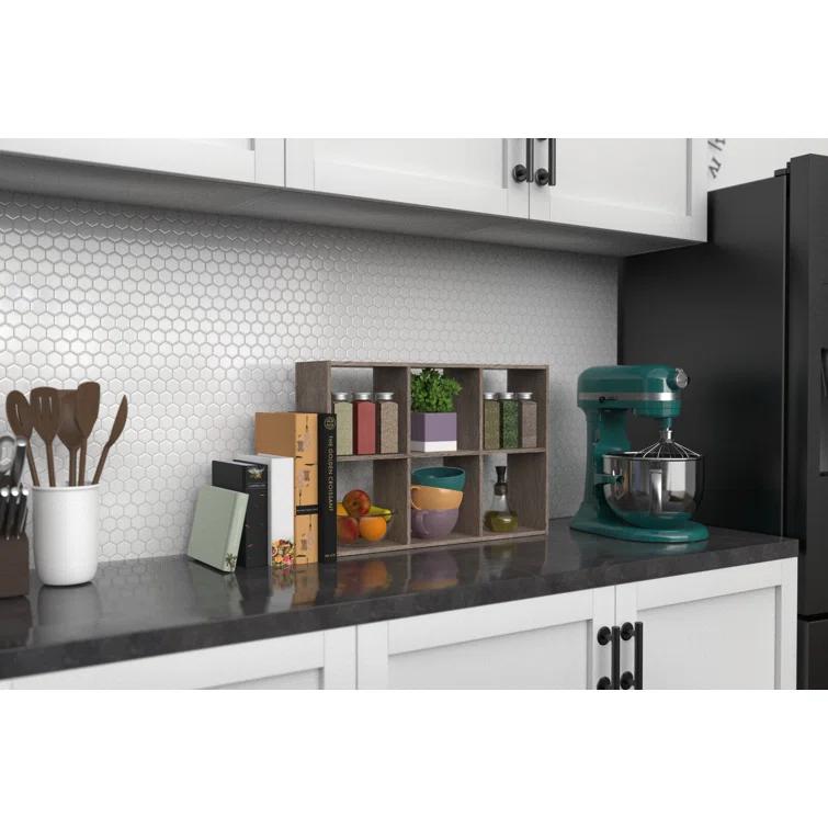 Mini 6-Cube Desktop or Wall Mounted Bookcase