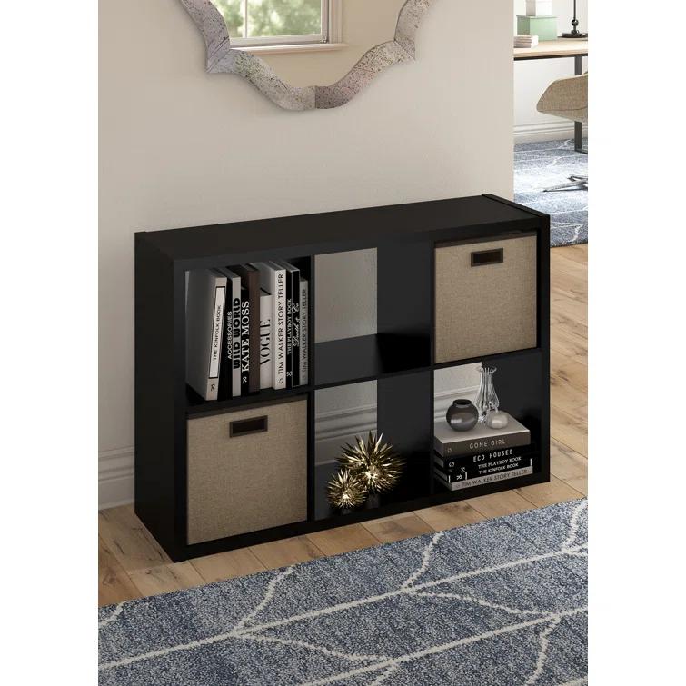 30'' H x 43.82'' W Decorative Cube Bookcase
