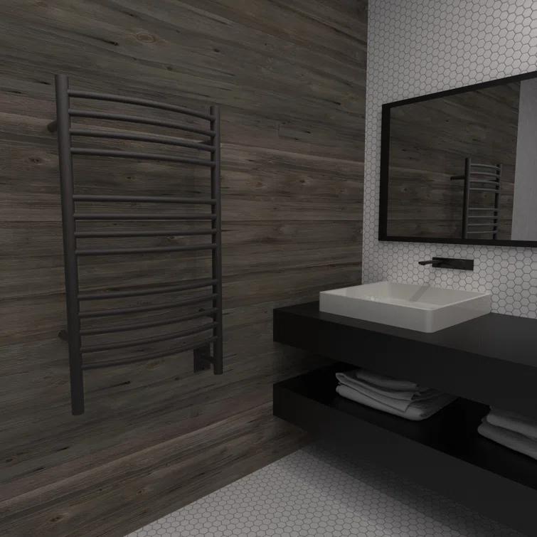 Jeeves Wall Mount Electric C Curved Towel Warmer