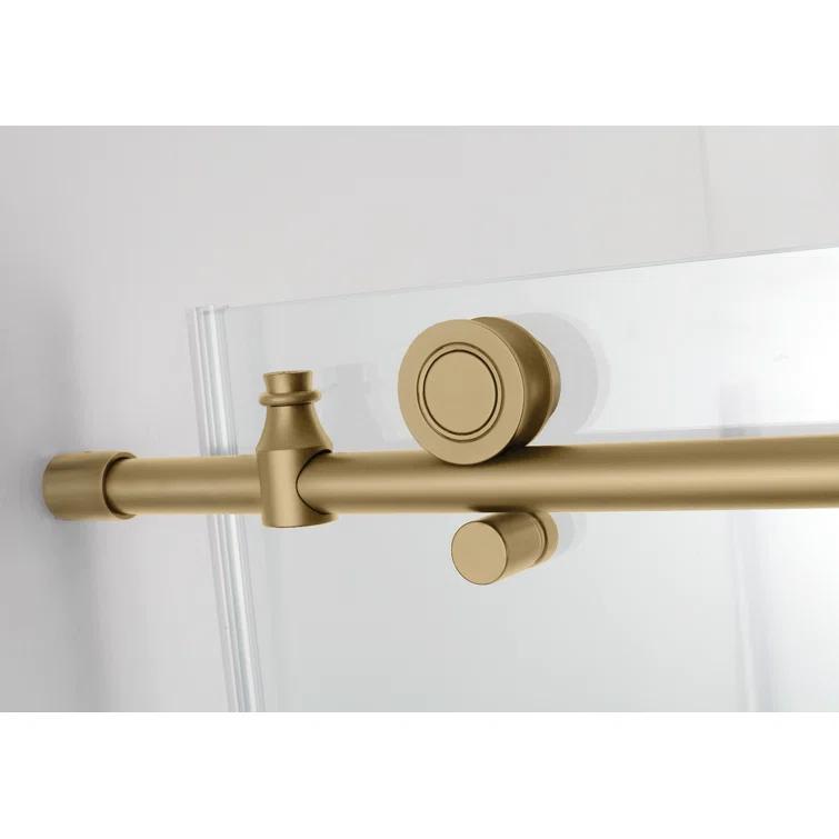 Aston SEN984EZ.UC-BG-483880-R Coraline XL 44" - 48" W x 38" D x 80" H Frameless Rectangle Sliding Shower Enclosure