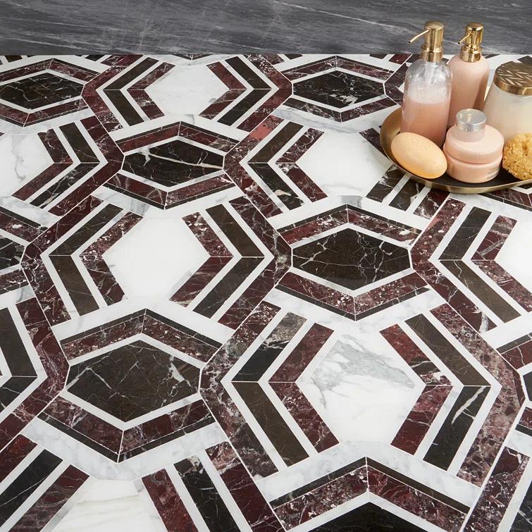 Bond Tile Tenor Marble Random Mosaic Wall & Floor Tile