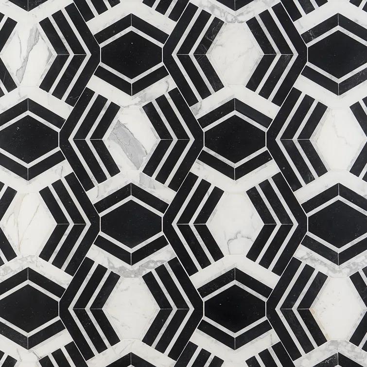 Bond Tile Tenor Marble Random Mosaic Wall & Floor Tile