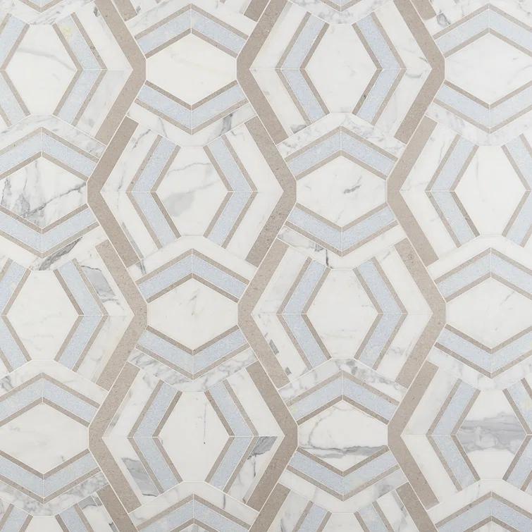 Bond Tile Tenor Marble Random Mosaic Wall & Floor Tile