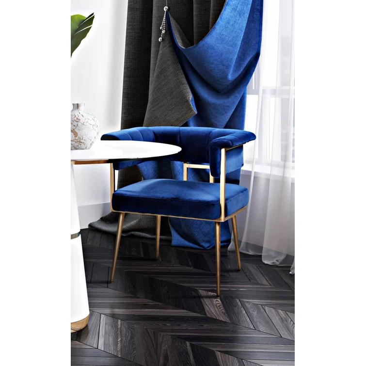 Astrid 19.3'' H Velvet Upholstered Armchair