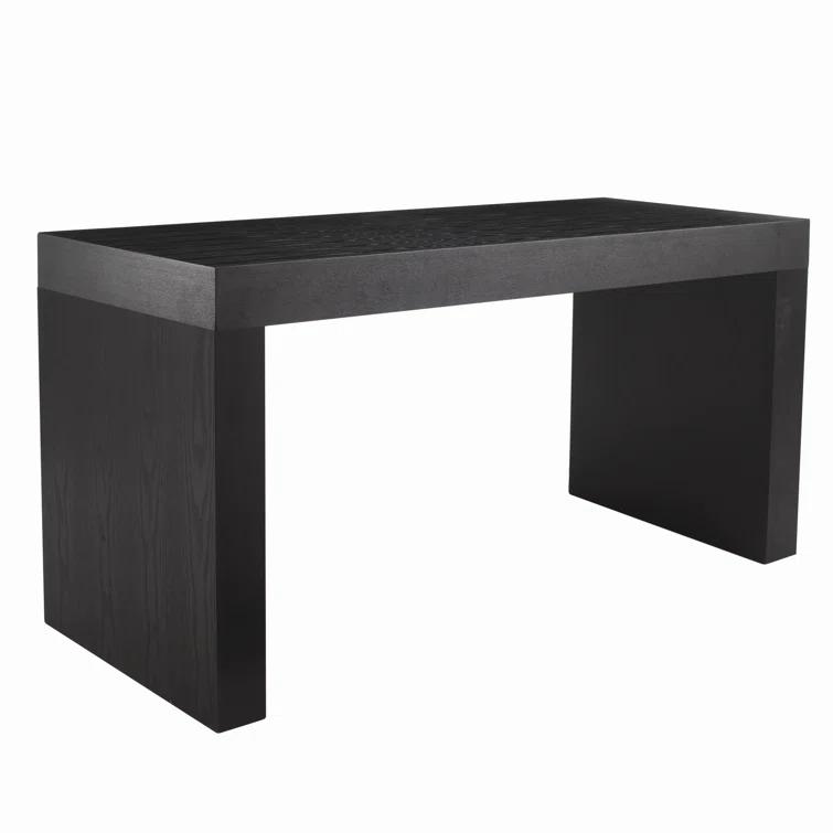 Matte Black Ashwood Transitional Counter Height Dining Table