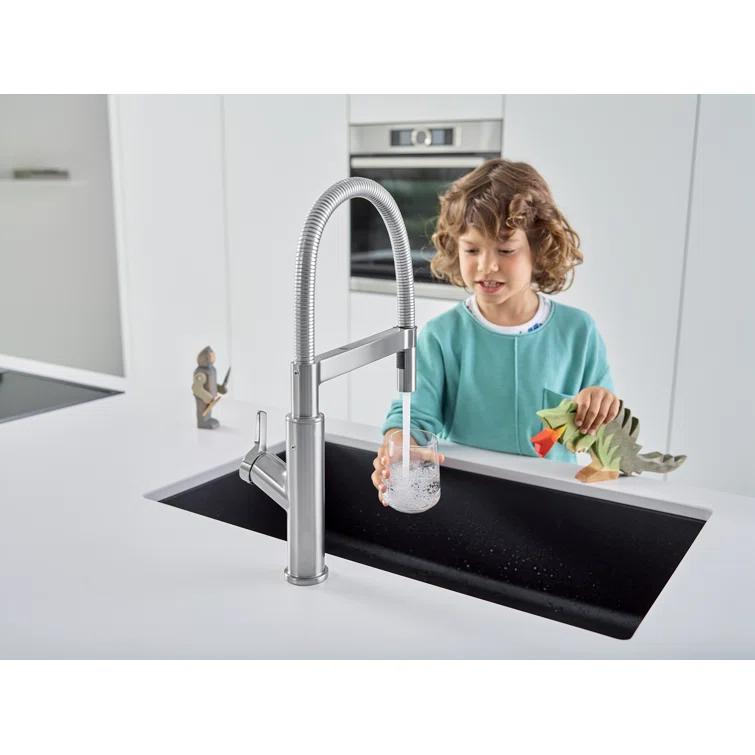 Precis SILGRANIT 32" L X 19" W Super Single Undermount Kitchen SInk
