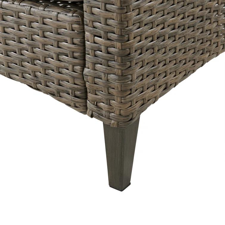 Rockport 77.13'' Polyethylene (PE) Wicker Outdoor Patio Sofa