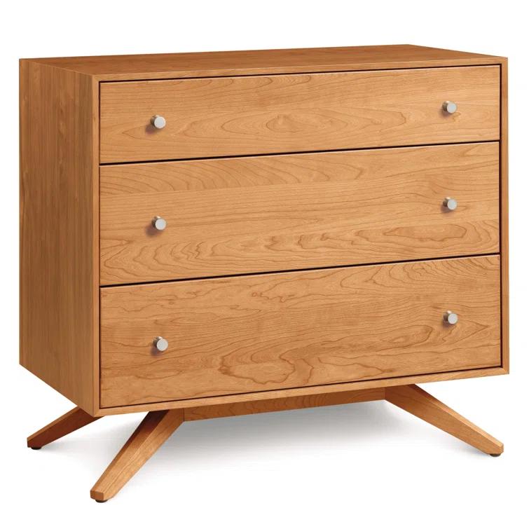 Astrid Solid Wood 33.5'' W 3 - Drawer Dresser