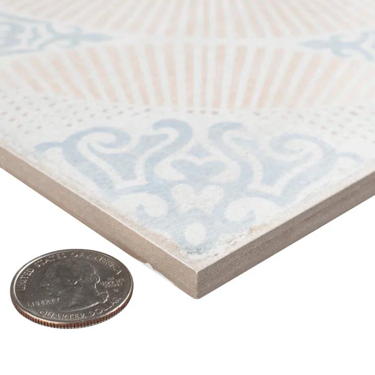 Merola Tile Barcelona 6" x 6" Porcelain Vintage Wall & Floor Tile