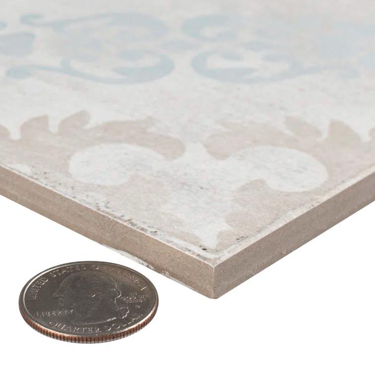 Barcelona 6" x 6" Porcelain Patterned Wall & Floor Tile