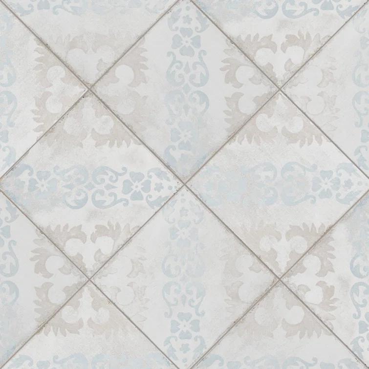 Barcelona 6" x 6" Porcelain Patterned Wall & Floor Tile
